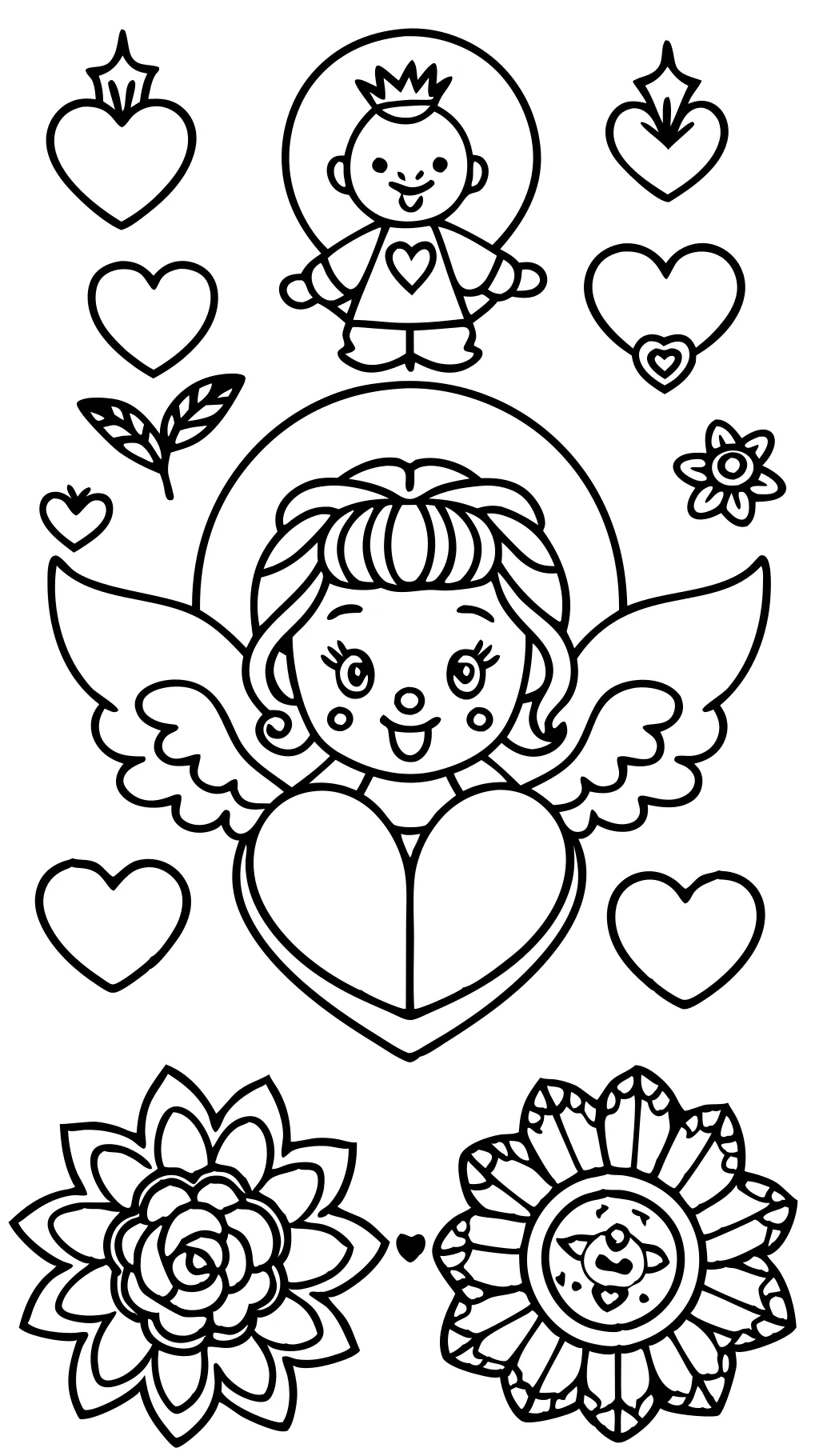 valentine coloring pages free